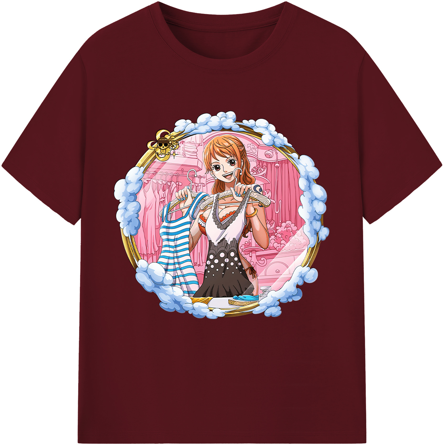 ワンピース ナミ ONE PIECE Nami 綿100％半袖Tシャツ（フロントプリント）